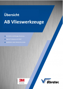 Übersicht AB Vlieswerkzeuge Übersicht AB Vlieswerkzeuge